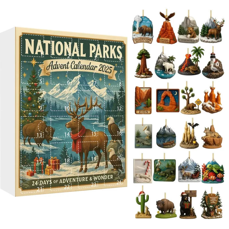 24Days National Parks Advent Calendar America’S Greatest National Parks Stopwatch With Timer Christmas Countdown Advent Calendar