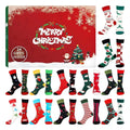 Christmas Stocking Advent Calendars 24 Days Countdown Advent Box Socks Christmas Socks For Boys Girls Men Women