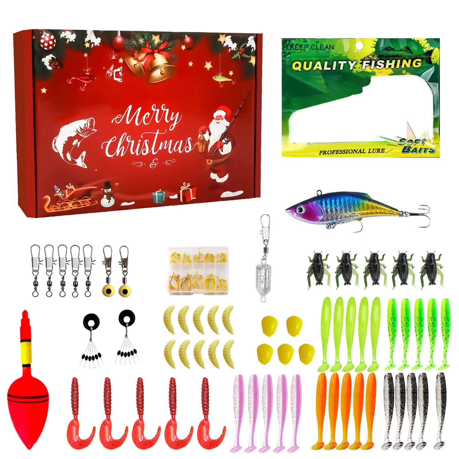 Bathroom Fan Timer Fishing Advent Calendar 2025 Adult Men Teen Boys Christmas Countdown Christmas Calendar Chocolate Countdown