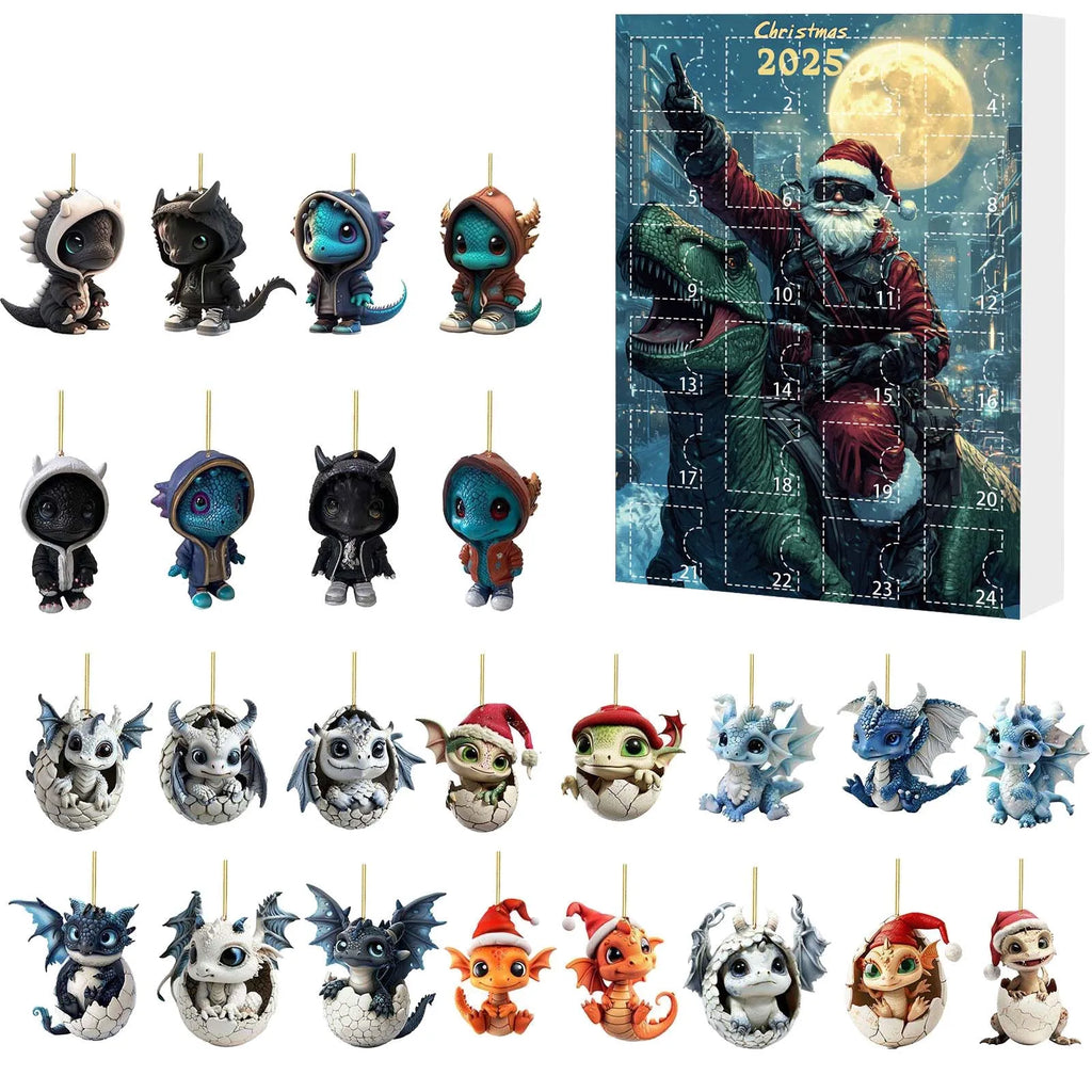 Countdown Movie 1968 Christmas Tree Acrylic Pendant Dragon Advent Calendar Christmas Countdown Retirement Countdown Clock Desk