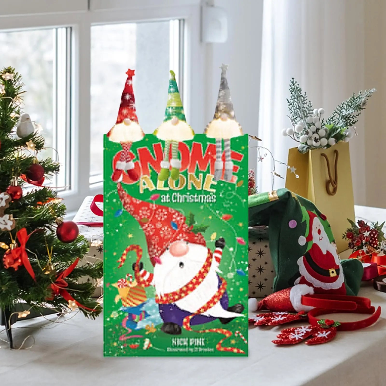 Workout Timer Wrist Christmas Gnome 24 Day Countdown Advent Calendar Box Christmas Calendar Christmas 60 Minutes Visual Timer