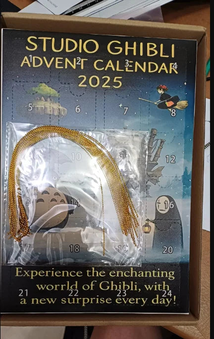 New Classic Studio Ghibli Anime Christmas Advent Calendar Toy Figure Collectible Items Animation Derivatives Cosplay Accessories