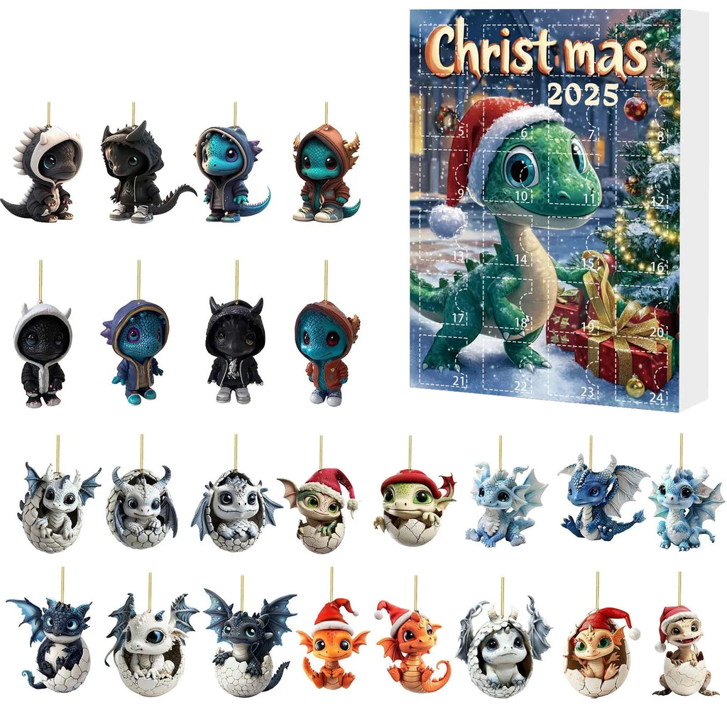 Countdown Movie 1968 Christmas Tree Acrylic Pendant Dragon Advent Calendar Christmas Countdown Retirement Countdown Clock Desk