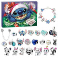Stock Stitch Minnie Christmas Advent Calendar Bracelets 24 Days Countdown Calendar Diy Jewelry Making Kit Kids Gift For Friends