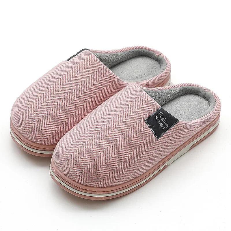 Big Size 48 49 Men Warm Home Slippers Winter Casual Shoes Women Soft Slides Couples Floor Slipper Indoor Bedroom Non Slip Flats