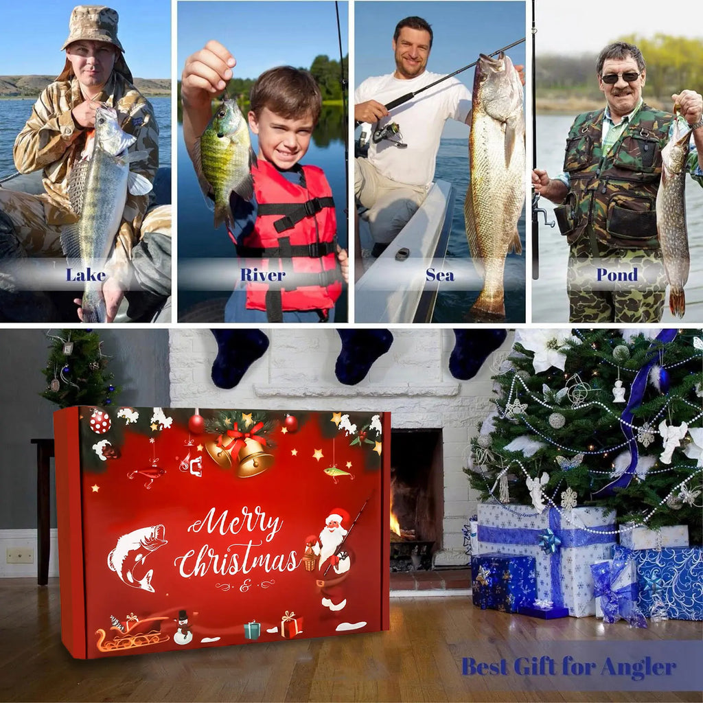 Bathroom Fan Timer Fishing Advent Calendar 2025 Adult Men Teen Boys Christmas Countdown Christmas Calendar Chocolate Countdown