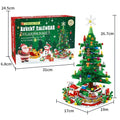 Christmas Tree Building Blocks Toy For Kids Magical Christmas Tree Building Adventure With LED Lights Xmas Advent Calendar Gift