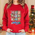 Cute Cartoon Anime Christmas Pullover Sweater Women's Fashion Long-Sleeve Christmas Sweatshirt Christmas Gift Apparel