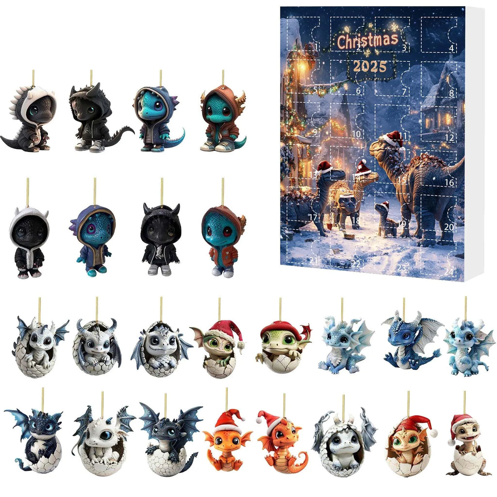 Countdown Movie 1968 Christmas Tree Acrylic Pendant Dragon Advent Calendar Christmas Countdown Retirement Countdown Clock Desk