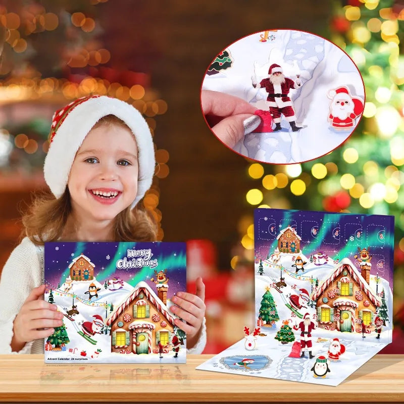 Advent Calendar 2025 Jewelry Advent Christmas Bracelet for 24 Days Countdown Festive Atmosphere Enhancer Jewelry Crafting Kit