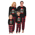2024 Christmas Family Pajama Set Xmas Pjs Cute Printed Top + Plaid Pants, Festive Matching Sleepwear for the Whole Family