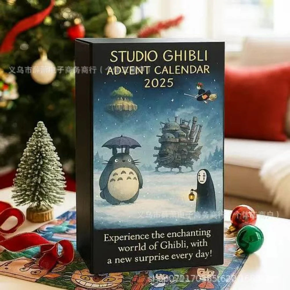 New Classic Studio Ghibli Anime Christmas Advent Calendar Toy Figure Collectible Items Animation Derivatives Cosplay Accessories