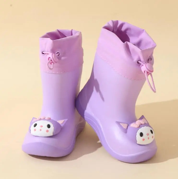 Newest Girl Rainboots Classic Waterproof Children's Shoes Kids Rain Boots Pvc Rubber Boots Kids Water Shoes Boy Rain Boots