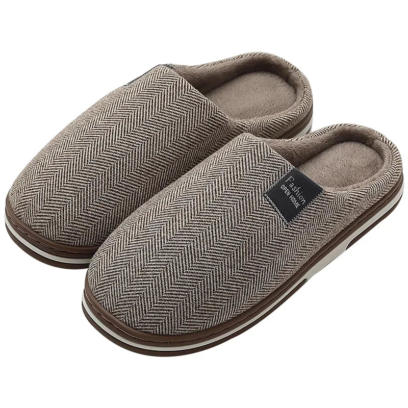 Big Size 48 49 Men Warm Home Slippers Winter Casual Shoes Women Soft Slides Couples Floor Slipper Indoor Bedroom Non Slip Flats
