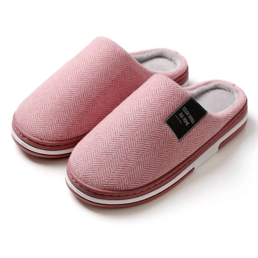 Winter Warm Fur Slippers for Men Women Couples House Non Slip Soft Shoes Comfort Flat Heel Home Indoor Bedroom Plush Slippers