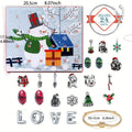 Snowman Christmas Advent Calendar Bracelet Set 24 Days Christmas Countdown Calendar