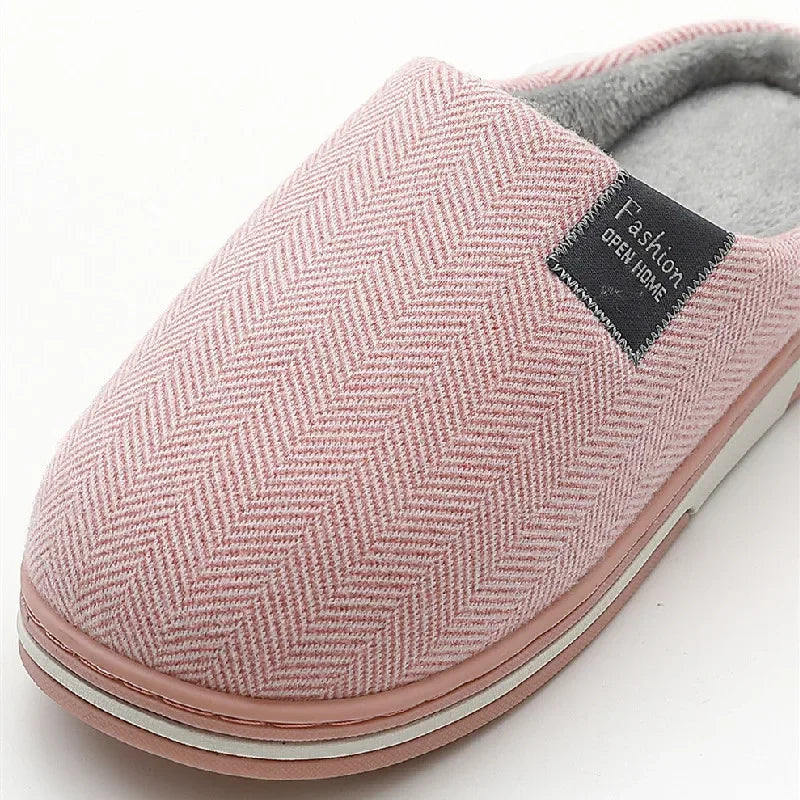 Big Size 48 49 Men Warm Home Slippers Winter Casual Shoes Women Soft Slides Couples Floor Slipper Indoor Bedroom Non Slip Flats