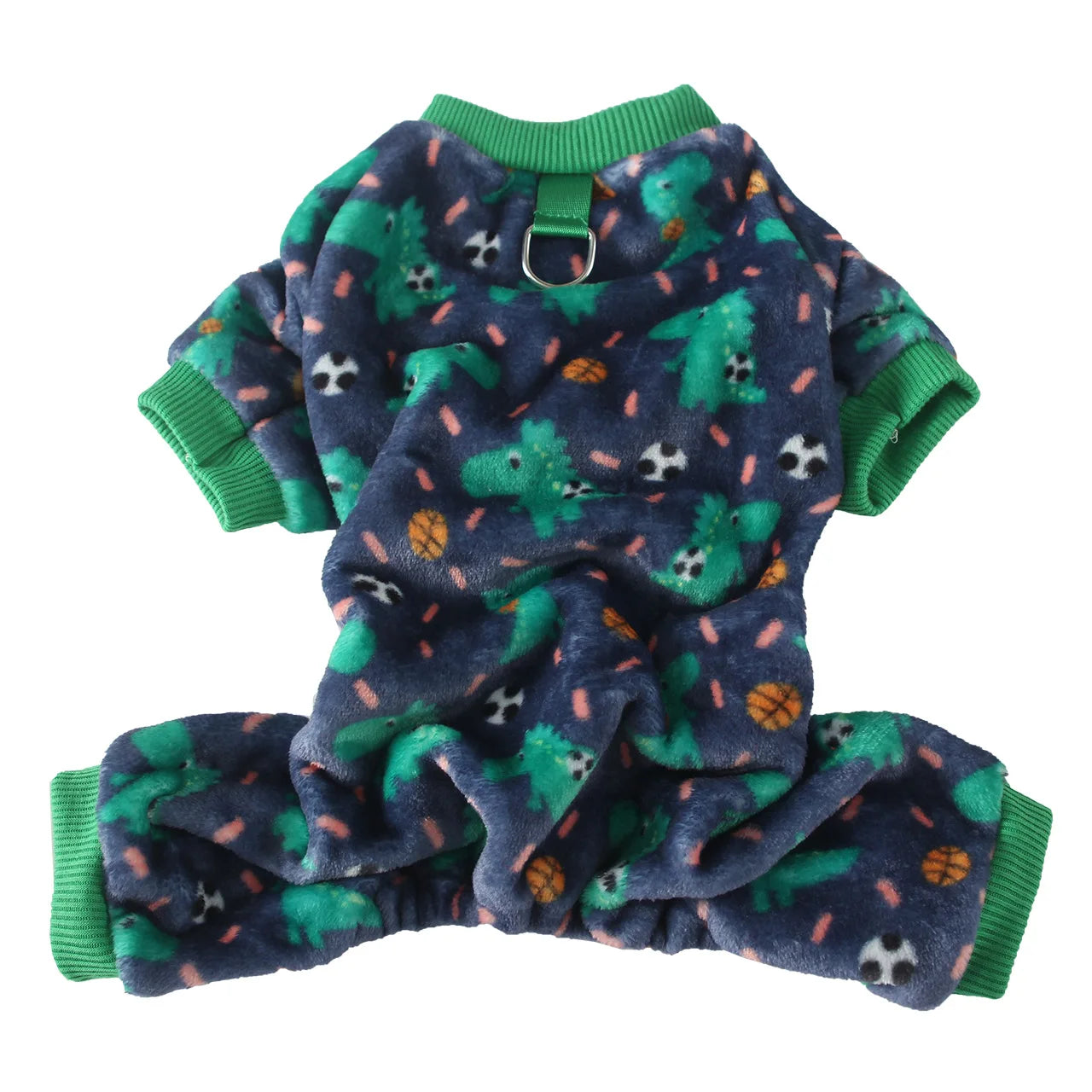 Christmas Pet Dog Pajamas for Cat Clothes Warm Pajamas Jumpsuit for Small Dogs Sleeping wear Winter Fleece Pet Chihuahua Coat