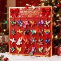 Hummingbird Advent Calendar Graceful Bird Ornaments Christmas Countdown Set Acrylic Miniature Bird Decorations For Home Decor