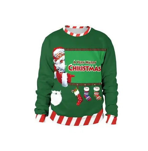 2025 Ugly Christmas Fake sweater Gift, Christmas Elf Funny pullover, Party Birthday Snowman, Christmas Sweatshirt
