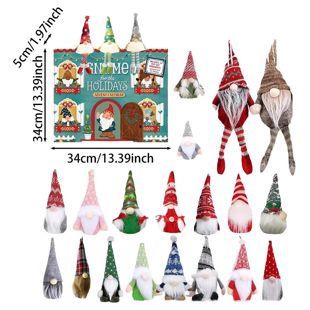 Workout Timer Wrist Christmas Gnome 24 Day Countdown Advent Calendar Box Christmas Calendar Christmas 60 Minutes Visual Timer