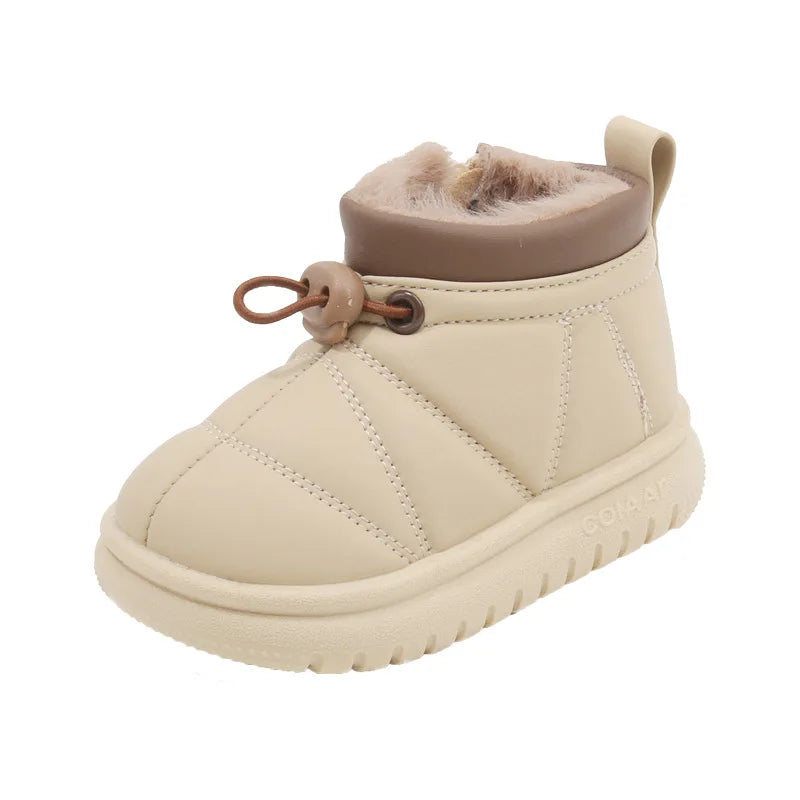 Fashion Baby First Walker 2025 Winter New High-quality Kids Snow Boots Comfort Non Slip Girls' Ankle Boots Soft Soled Boy Shoes