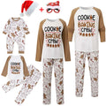 Cotton Mother Kids Family Matching Christmas Pajama Sets Letter Print Parent-child Brother Sister Look Sleepwear Couple Pyjamas