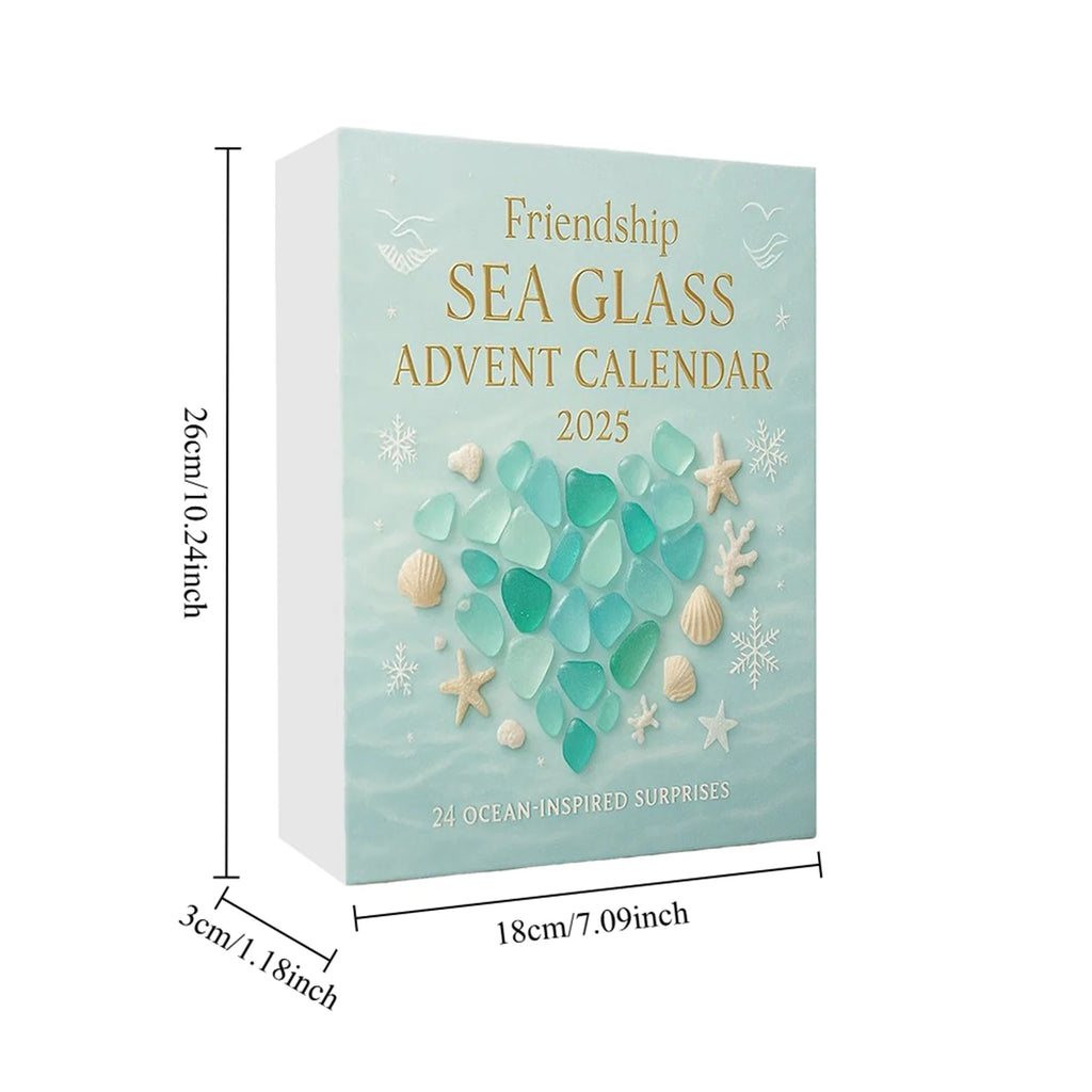 Large Digital Timer Workout 2D Friendship Sea Glass Advent Calendar 2025 24 Days Christmas Countdown Calendar Watch for Kids