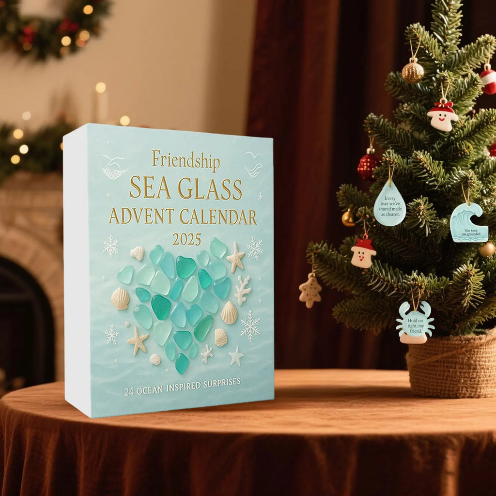 Large Digital Timer Workout 2D Friendship Sea Glass Advent Calendar 2025 24 Days Christmas Countdown Calendar Watch for Kids